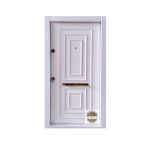 درب ضد سرقت دو قاب مدرن سفید راست بازشو
