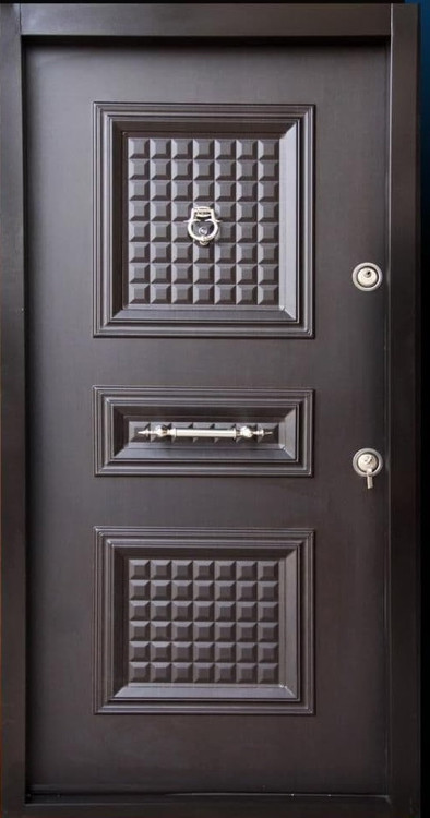 درب ضد سرقت سه قاب پی وی سی چپ بازشو