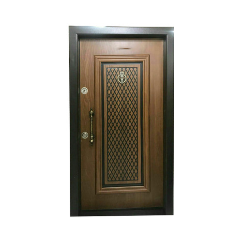 درب ضد سرقت زنبوری برجسته روکش راش راست بازشو