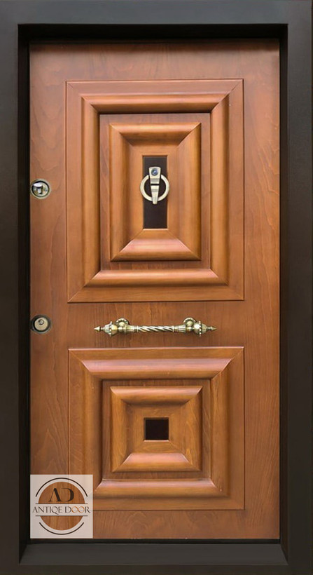 درب ضد سرقت دو قاب برجسته آراز راست بازشو