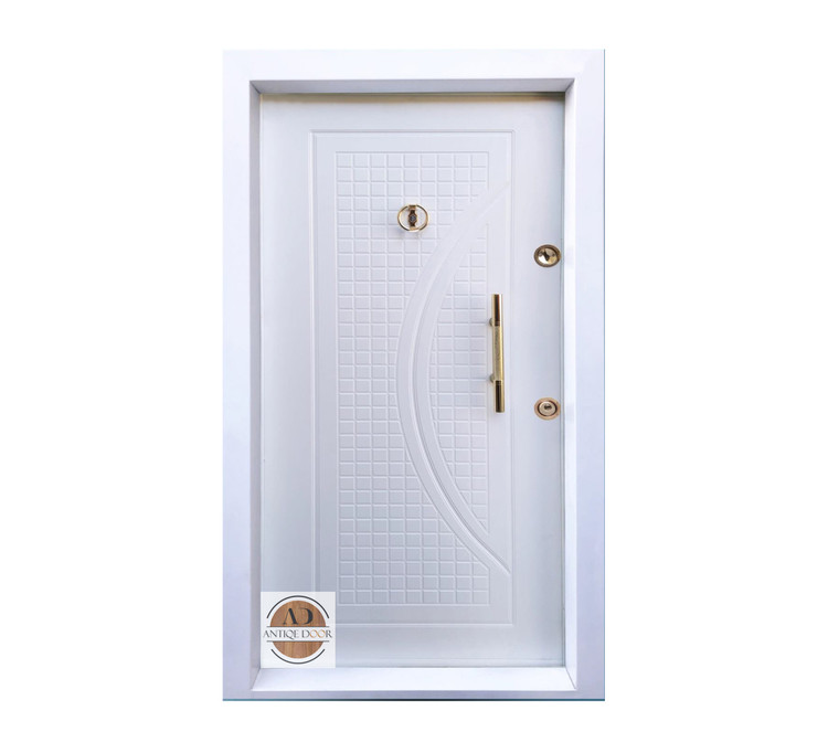 درب ضد سرقت بیسان سفید روکش پی وی سی