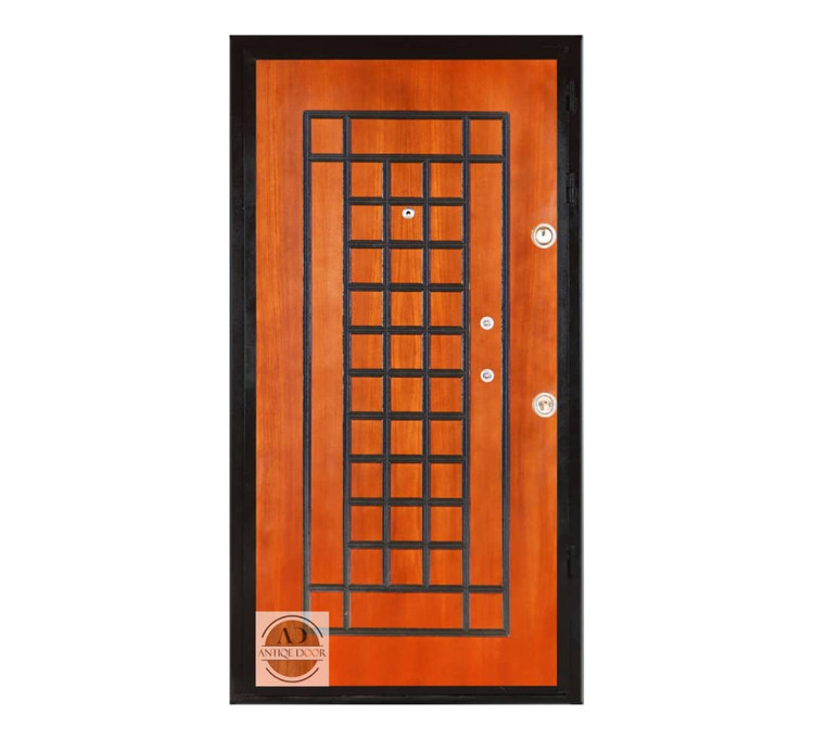 درب ضد سرقت مارکوتری روکش راش تصویر پشت درب