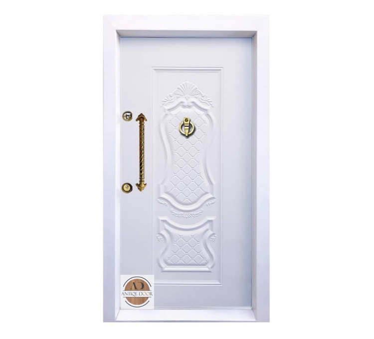 درب ضد سرقت روکش فلزی مدل دیپلمات سفید