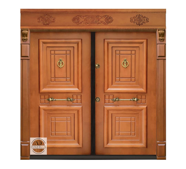 درب لابی ضدسرقت آبنوس روکش راش