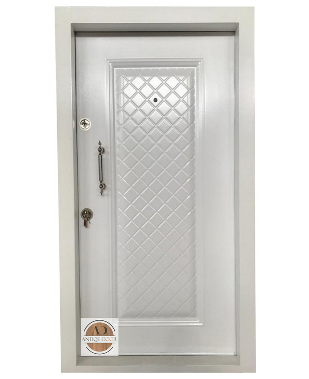 درب ضد سرقت روکش فلزی اطلسی راست بازشو