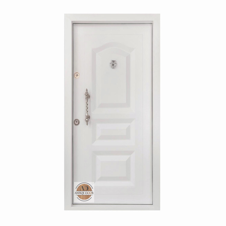 درب ضد سرقت رویه فلز سه قاب هلال راست بازشو