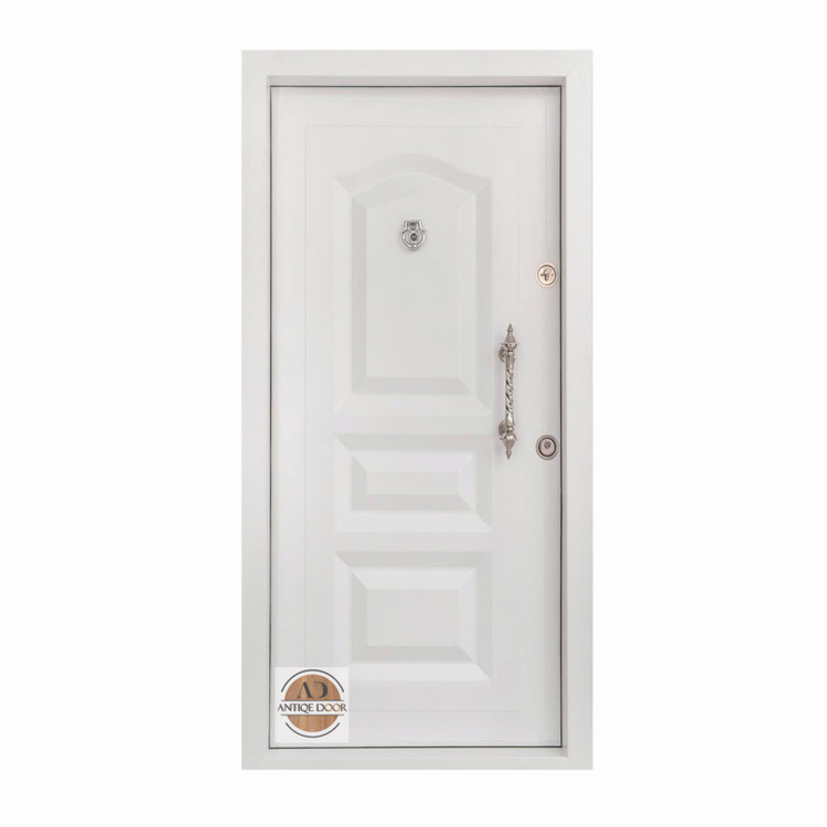 درب ضد سرقت رویه فلز سه قاب هلال چپ بازشو