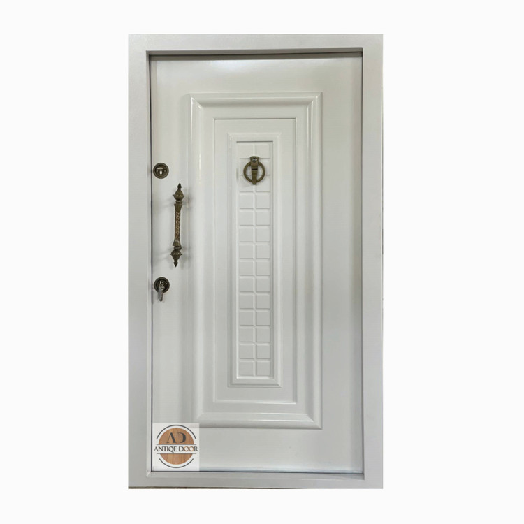 درب ضد سرقت ونوس روکش راش رنگ سفید راست بازشو