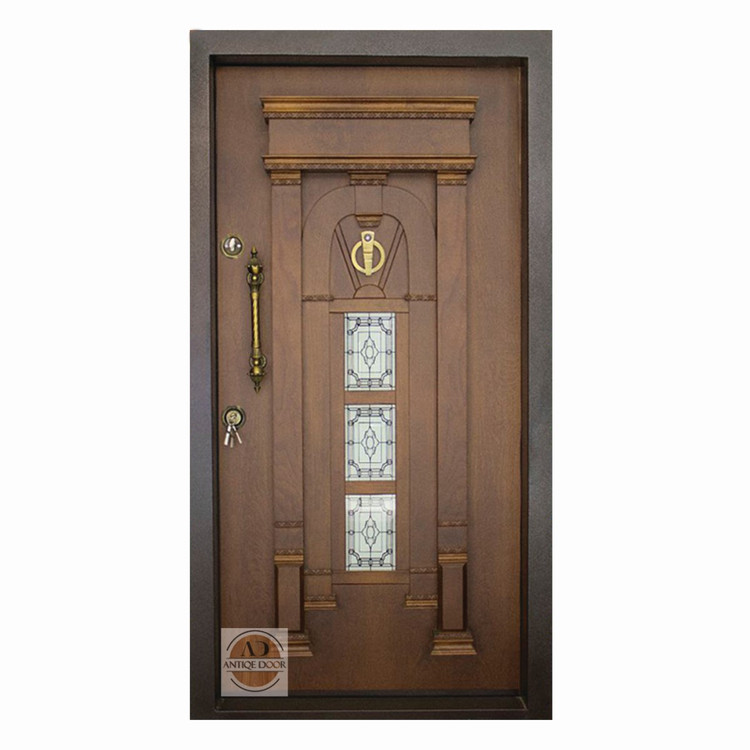 درب ضد سرقت سارای گلس روکش راش راست بازشو