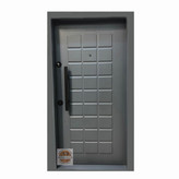 درب ضد سرقت روکش فلزی طوسی راست بازشو