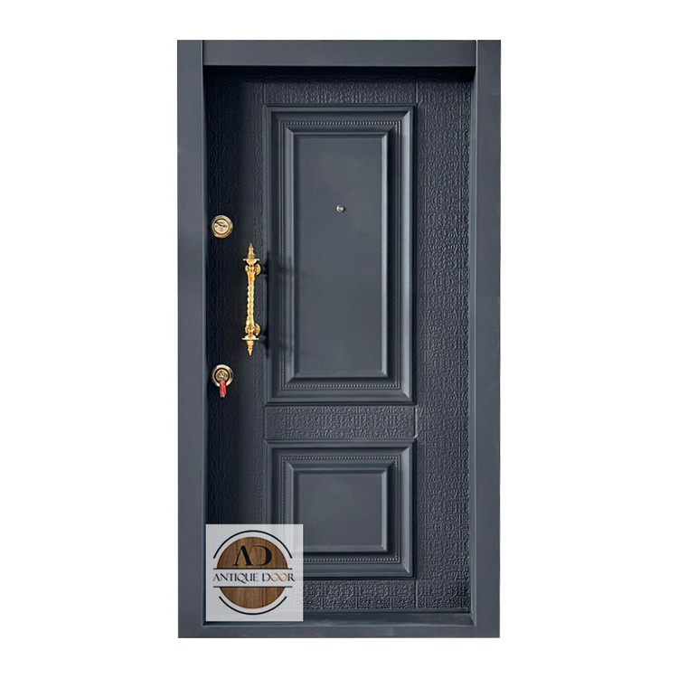 درب ضد سرقت روکش فلزی دو قاب لوکس راست بازشو