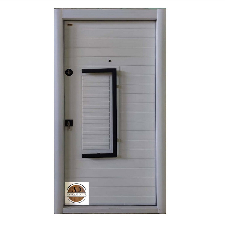 درب ضد سرقت مدل رایکا سفید راست بازشو