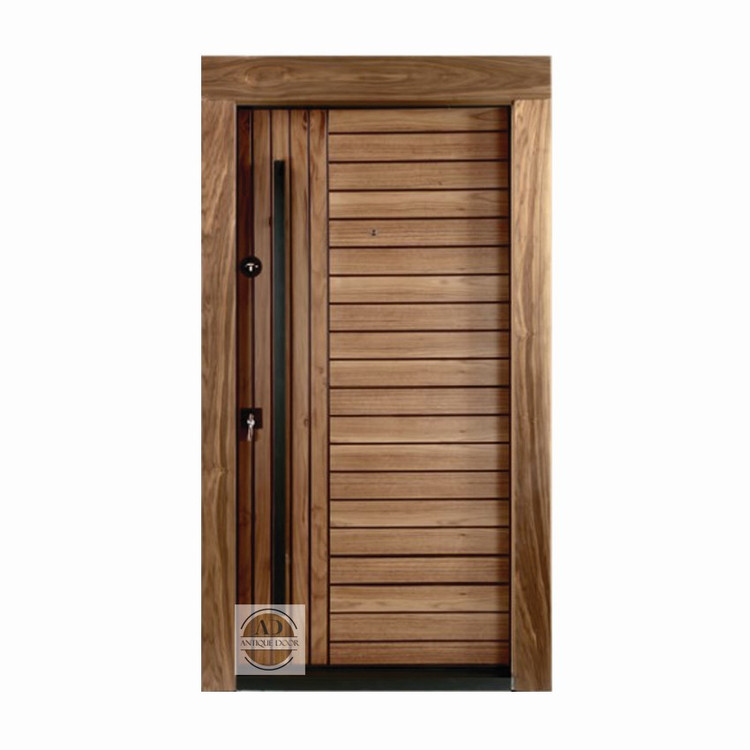 درب ضد سرقت مدل دلسا روکش گردو راست بازشو