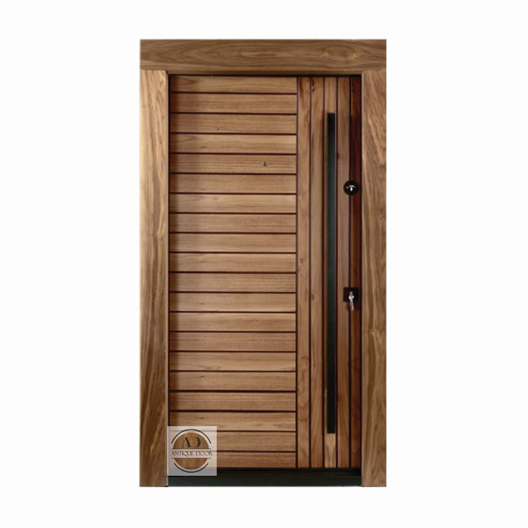 درب ضد سرقت مدل دلسا روکش گردو چپ بازشو