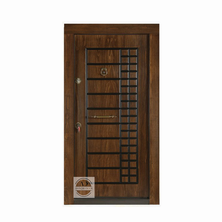 درب ضد سرقت بیسکوییتی روکش راش راست بازشو