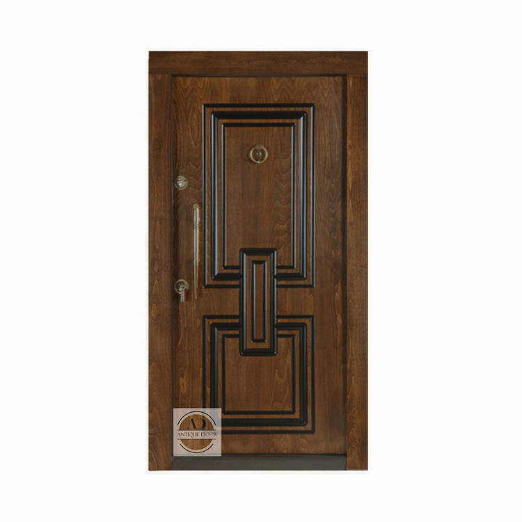 درب ضد سرقت مدل دستبند سی ان سی روکش راش راست بازشو