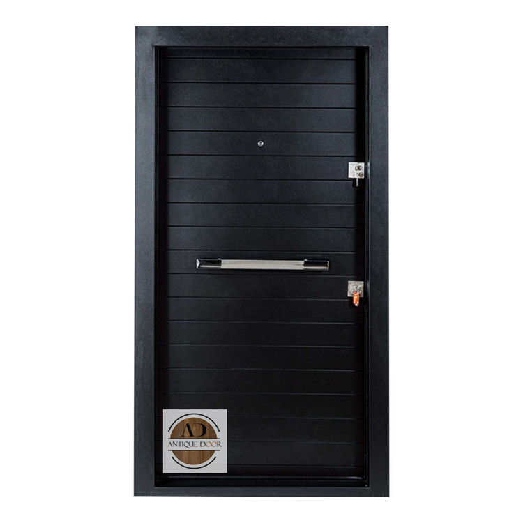 درب ضد سرقت روکش فلزی آرتا مشکی چپ بازشو