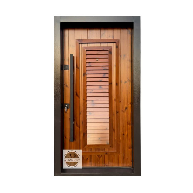 درب ضد سرقت ترمو وود مدل کرکره چپ بازشو