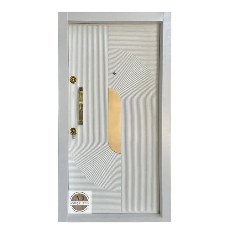 درب ضد سرقت مدل ویونا سفید راست بازشو