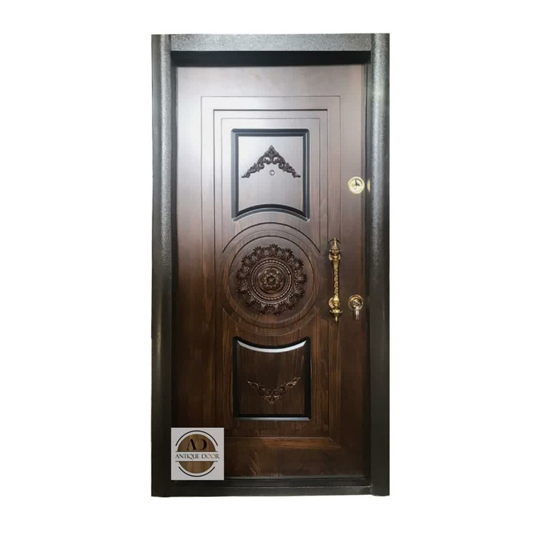 درب ضد سرقت مدل دراج روکش راش چپ بازشو