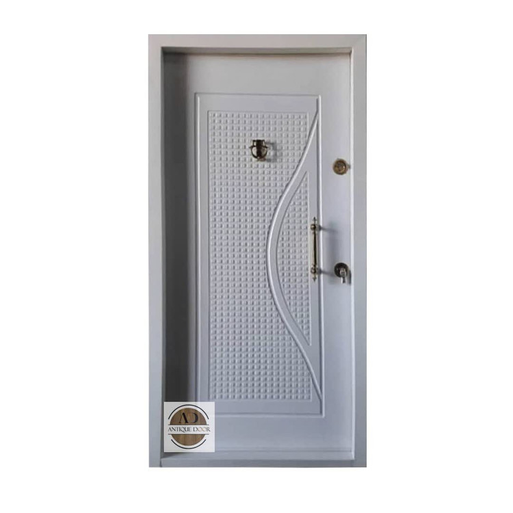 درب ضد سرقت مدل آیسل پی وی سی سفید چپ بازشو