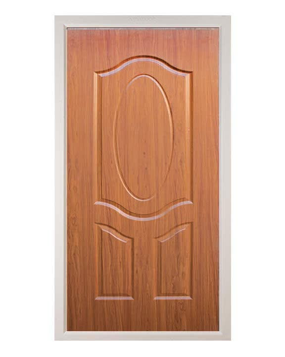 درب HDF مدل سه قاب بیضی با روکش پی وی سی1