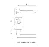 شماتیک دستگیره درب رزت کد 1400R ایران