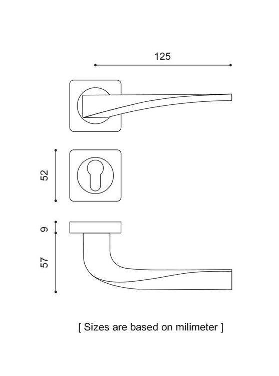 شماتیک دستگیره رزت کد 1700R ایران