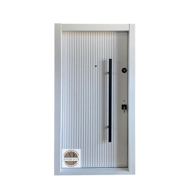 درب ضد سرقت روکش فلزی مدل سویل سفید چپ بازشو