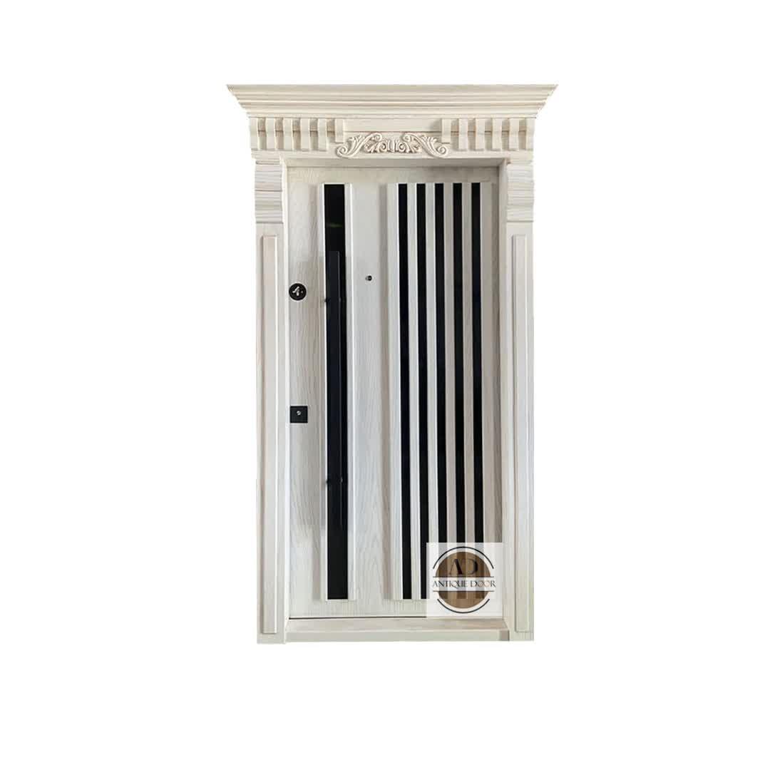 درب ضد سرقت مدل نیروانا سفید راست بازشو