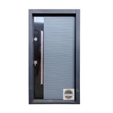 درب ضد سرقت مدل ترکیبی کامپوزیت و رنگ طوسی راست بازشو