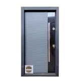 درب ضد سرقت مدل ترکیبی کامپوزیت و رنگ طوسی چپ بازشو