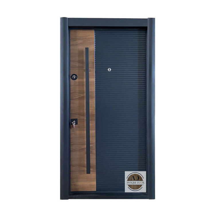 درب ضد سرقت مدل متین دودی راست بازشو