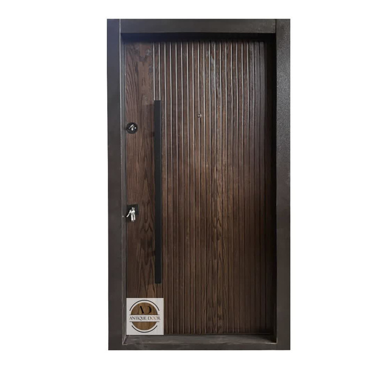 درب ضد سرقت مدل سویل روکش بلوط راست بازشو