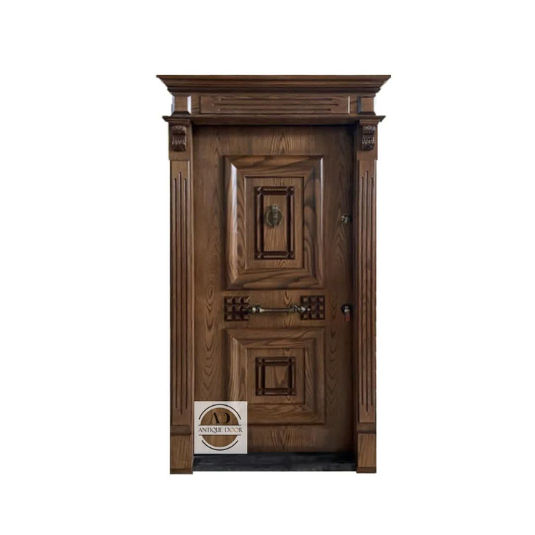 درب ضد سرقت مدل آبنوس روکش بلوط راست بازشو