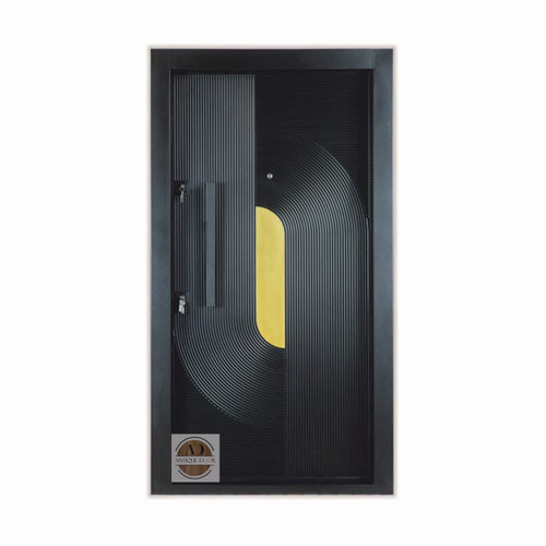 درب ضد سرقت مدل ویونا مشکی راست بازشو