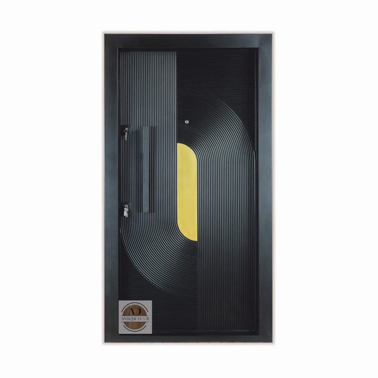 درب ضد سرقت مدل ویونا مشکی راست بازشو