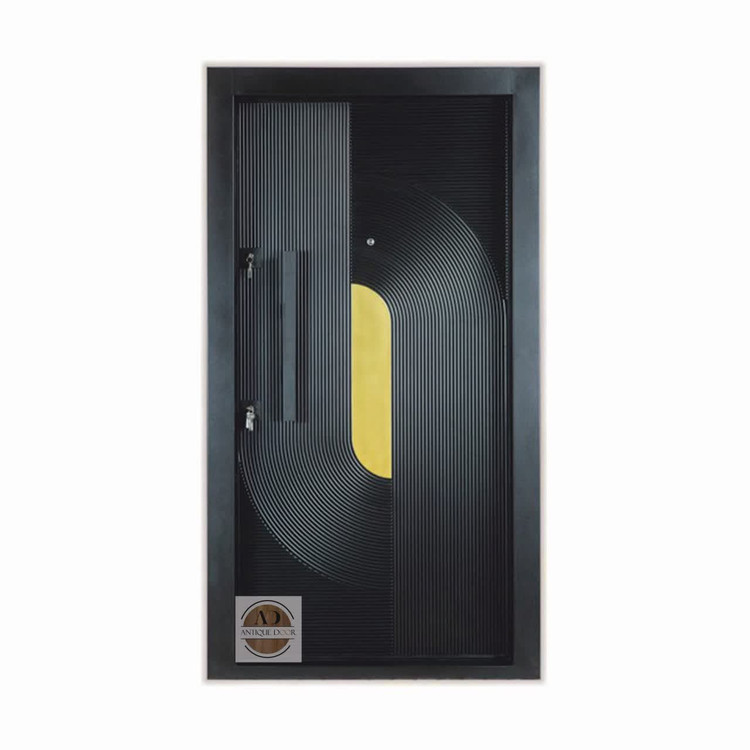 درب ضد سرقت مدل ویونا مشکی راست بازشو