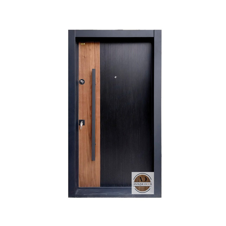 درب ضد سرقت مدل متین مدادی راست بازشو