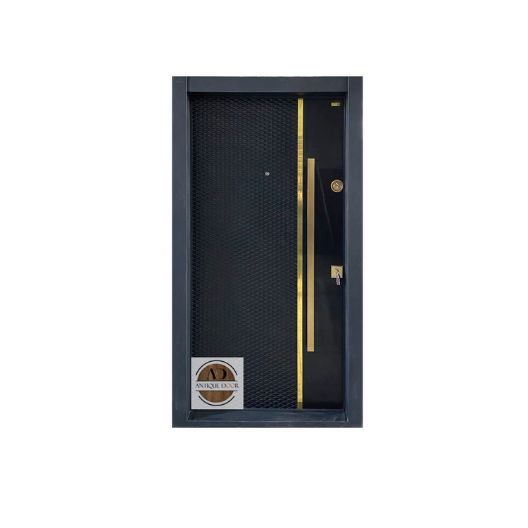 درب ضد سرقت مدل لاوین طلایی چپ بازشو